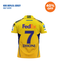 MATCH JERSEY - KIDS DHONI #7 (HALF SLEEVE)
